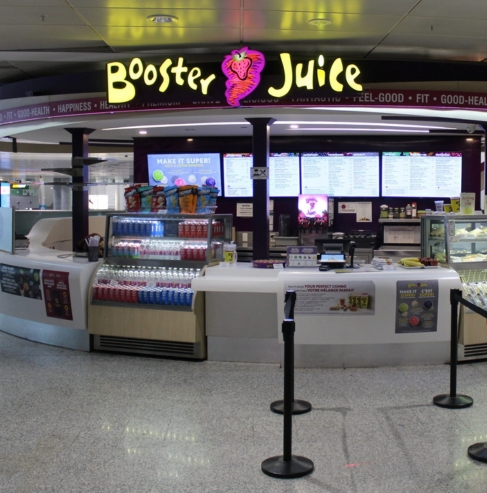 Booster Juice T1 Arrivals